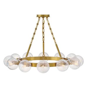 Fredrick Ramond - FR30524LCB - LED Chandelier - Coco - Lacquered Brass