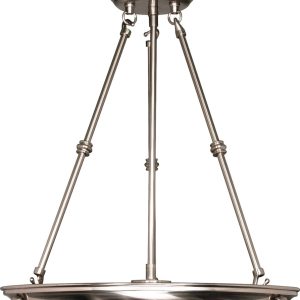 Nuvo Lighting - 60-203 - Three Light Pendant - Alabaster Glass Brushed Nickel - Brushed Nickel