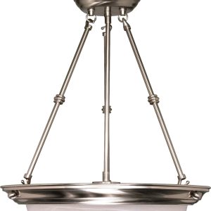 Nuvo Lighting - 60-204 - Three Light Pendant - Alabaster Glass Brushed Nickel - Brushed Nickel