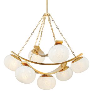 Hudson Valley - 2107-AGB - Seven Light Chandelier - Duxbury - Aged Brass