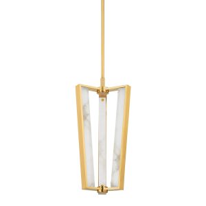Hudson Valley - 4053-AGB - LED Pendant - Edgemere - Aged Brass