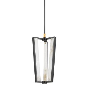 Hudson Valley - 4053-AGB/DB - LED Pendant - Edgemere - Aged Brass