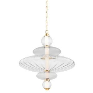 Hudson Valley - 2625-AGB - LED Pendant - Williams - Aged Brass