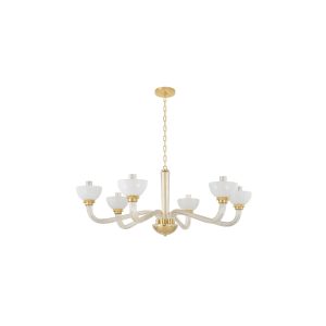 Hudson Valley - 3306-AGB - Six Light Chandelier - St. Lawrence - Aged Brass