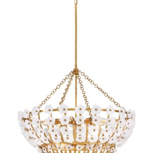 Fredrick Ramond - FR41636DA - LED Chandelier - Azalea - Distressed Brass