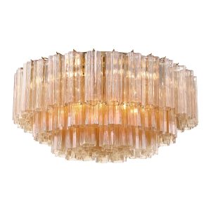 Crystorama - ADD-331-AG-AM - 16 Light Flush Mount - Addis - Aged Brass