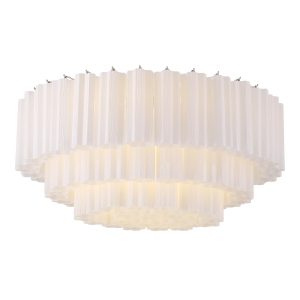 Crystorama - ADD-331-CH-WH - 16 Light Flush Mount - Addis - Polished Chrome