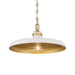 Minka-Lavery - 3935-879 - One Light Pendant - Crowne - Off White Cream