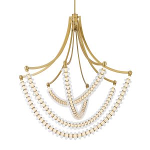 Minka-Lavery - 5647-732-L - LED Chandelier - Pearl - Legacy Brass