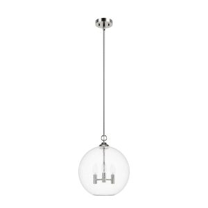 Hunter - 48061 - Three Light Pendant - High Oaks - Brushed Nickel