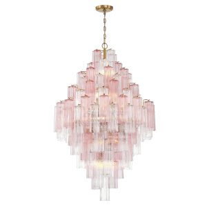 Crystorama - ADD-319-AG-SP - 20 Light Chandelier - Addis - Aged Brass