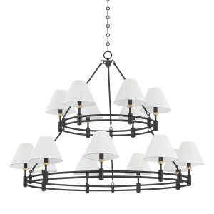 Hudson Valley - MDS1802-AGB/DB - 15 Light Chandelier - Howard - Aged Brass