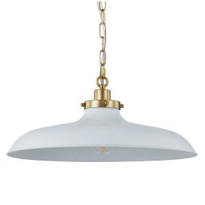 Forty West - 10320 - One Light Pendant - Mary Beth - Gold/White