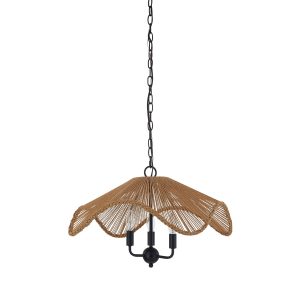 Forty West - 72606 - Three Light Pendant - McKayla - Black