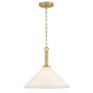 Lark - 84417LCB - LED Pendant - Cove - Lacquered Brass
