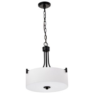 Nuvo Lighting - 60-8214 - Three Light Pendant - Liam - Matte Black