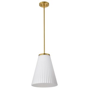 Nuvo Lighting - 60-8728 - One Light Pendant - Royale - Burnished Brass