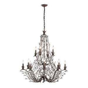 Atlas - CL11321-BZ - 12 Light Chandelier - Sagemore - Bronzed Rust