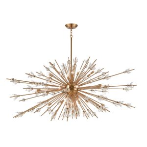 Atlas - CL11350-BS - 31 Light Chandelier - Starburst - Satin Brass