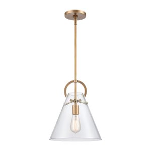 Atlas - CL11592-BS - One Light Mini Pendant - Gabby - Brass