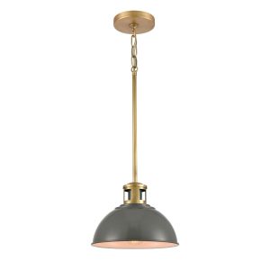 Atlas - CL11626-GY - One Light Mini Pendant - Lyndon - Gray