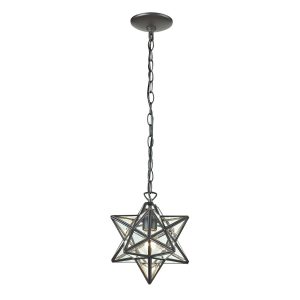 Atlas - CL11684-BZ1 - One Light Mini Pendant - Star - Oil Rubbed Bronze