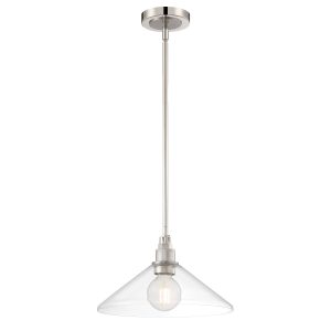Atlas - CL11752-NK - One Light Pendant - Charis - Polished Nickel