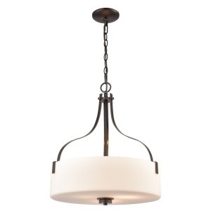 Atlas - CN300841 - Three Light Pendant - Market Square - Oil Rubbed Bronze