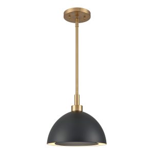 Atlas - CL11810-BK - Two Light Pendant - Pelham - Satin Brass
