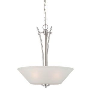Atlas - 190061217 - Three Light Pendant - Pittman - Brushed Nickel