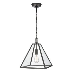 Atlas - CL11834-BK - One Light Pendant - Tangent - Matte Black