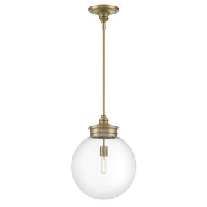 Atlas - CL12228-BS - One Light Pendant - Emma - Antique Brass