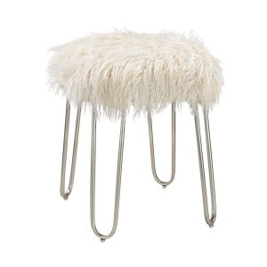 Atlas - SE11005-01 - Vanity Stool - Betty - White