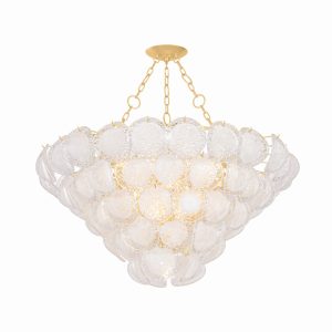 Hudson Valley - 1350-VGL - 17 Light Chandelier - Cedar Hill - Vintage Gold Leaf