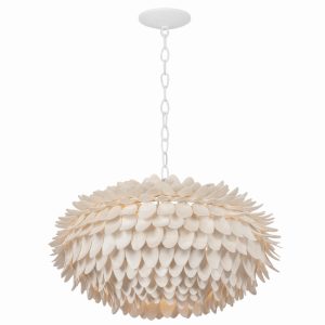 Hudson Valley - 1963-WP - Three Light Pendant - Alsen - White Plaster