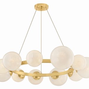Hudson Valley - 5540-AGB - 11 Light Chandelier - Pacama - Aged Brass