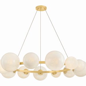 Hudson Valley - 5555-AGB - 13 Light Chandelier - Pacama - Aged Brass