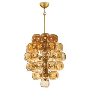 Fredrick Ramond - FR46856UB - LED Chandelier - Perriand - Unlacquered Brass