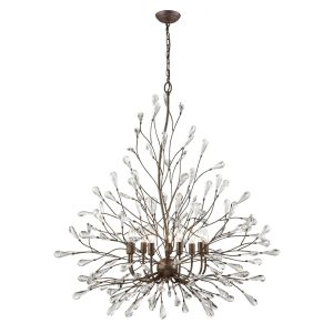 Atlas - CL12170-BZ - Nine Light Chandelier - Crislett - Sunglow Bronze