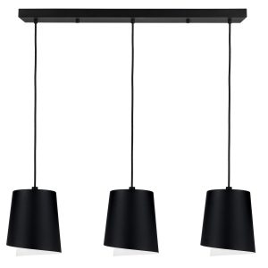 Eglo USA - 206246A - Three Light Linear Pendant - Bolivia - Black
