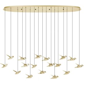 Eglo USA - 206641A - LED Linear Pendant - Paratebueno - Brass
