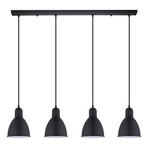Eglo USA - 49466A - Four Light Pendant - Priddy - Black