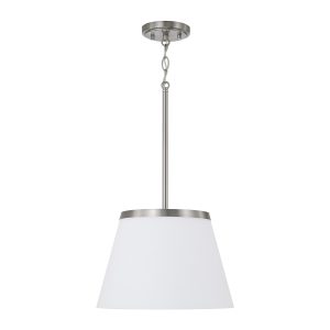 Capital Lighting - 361011BN - One Light Pendant - Drake - Brushed Nickel