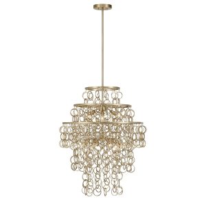 Savoy House - 7-4902-9-127 - Nine Light Pendant - Setentas - Noble Brass