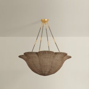 Hudson Valley - 1076-VGL - Six Light Chandelier - Ardonia - Vintage Gold Leaf