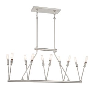 George Kovacs - P1689-084 - Ten Light Island Pendant - Royalty - Brushed Nickel