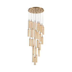 Crystorama - ADD-415-AG-AM - LED Pendant - Addis - Aged Brass