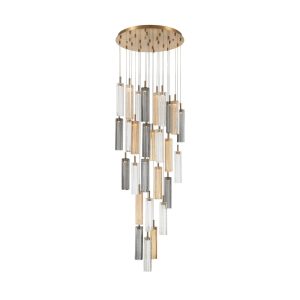 Crystorama - ADD-415-AG-AU - LED Pendant - Addis - Aged Brass