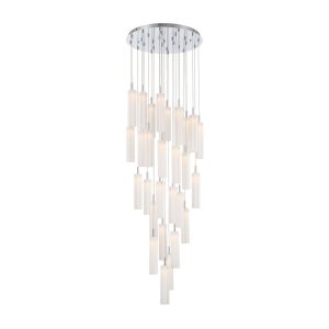 Crystorama - ADD-415-CH-WH - LED Pendant - Addis - Polished Chrome