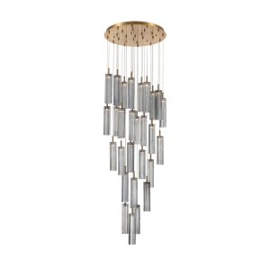 Crystorama - ADD-415-AG-SM - LED Pendant - Addis - Aged Brass